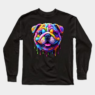 Colorful melting Dog #5 Long Sleeve T-Shirt